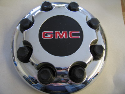 GMC dual wheel center caps