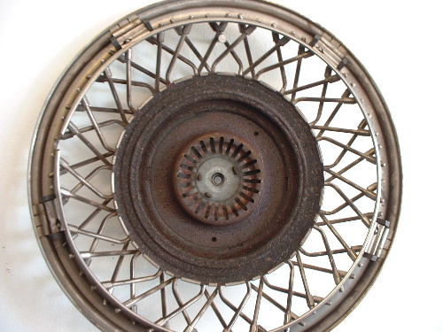 Cadillac spoke hubcap rear